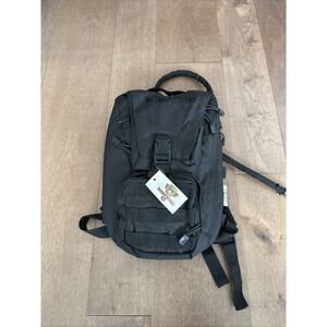 Monkey Paks Tactical Hydration Backpack 14x10" Front Pockets Paracord Zipper